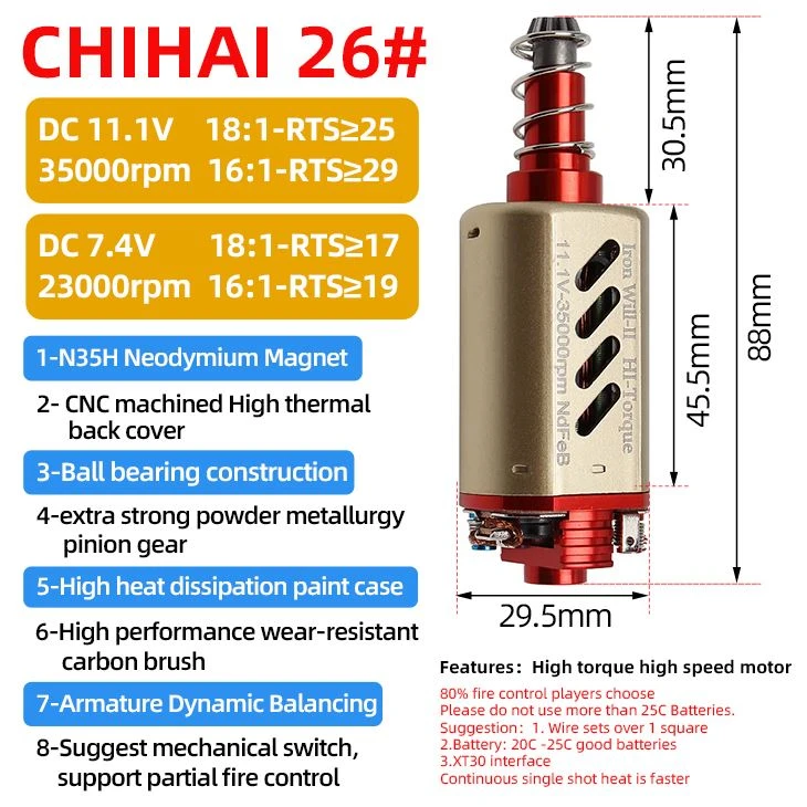 TPA Both High Torque And High Speed Motor